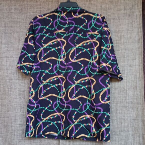 Men's Black Patterned Shirt - Picture 4 of 4